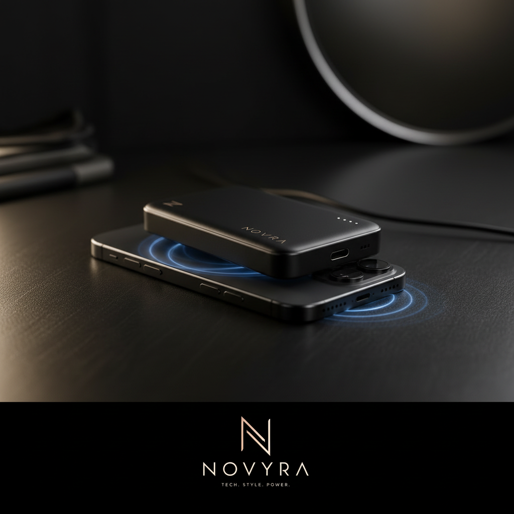 Novyra MagCharge Pro™ | Magnetic Wireless Portable Charger 5000mAh for iPhone