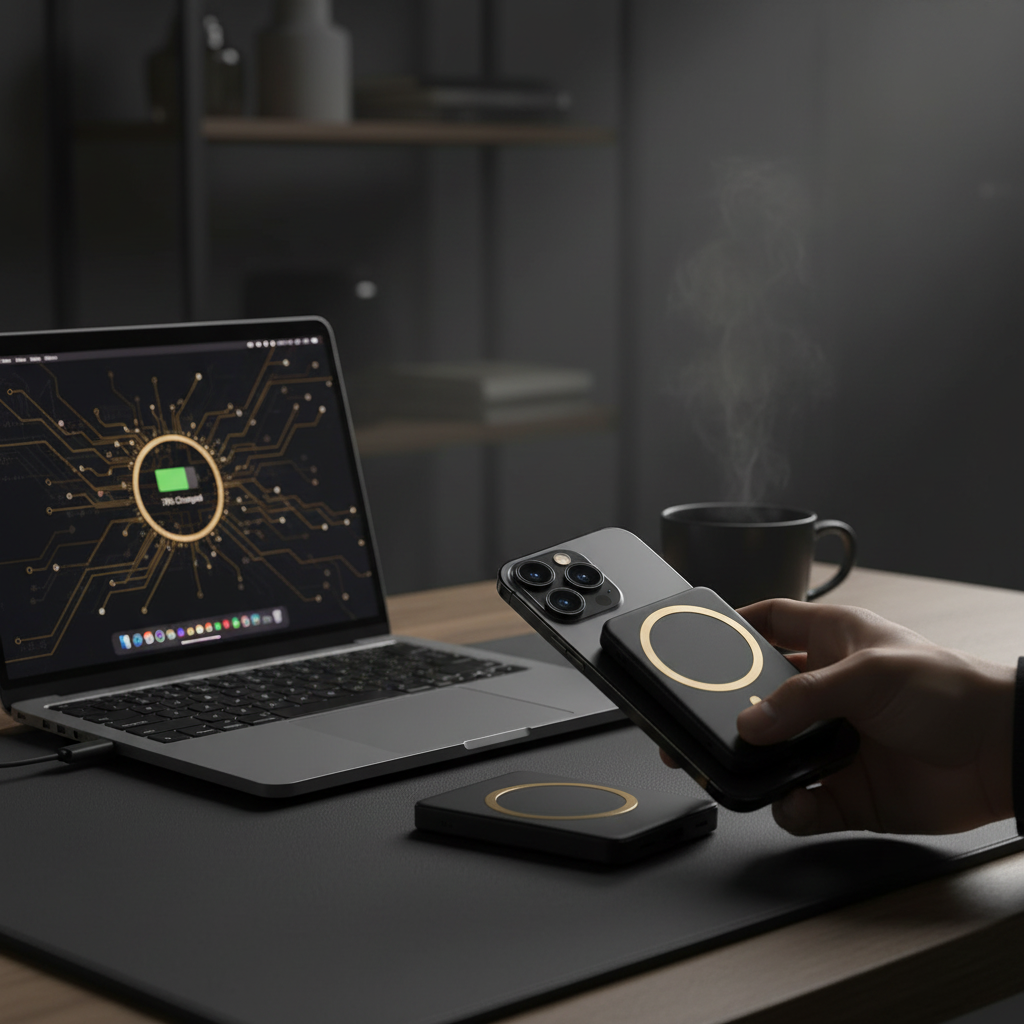 Novyra MagCharge Pro™ | Magnetic Wireless Portable Charger 5000mAh for iPhone